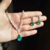Green necklace set