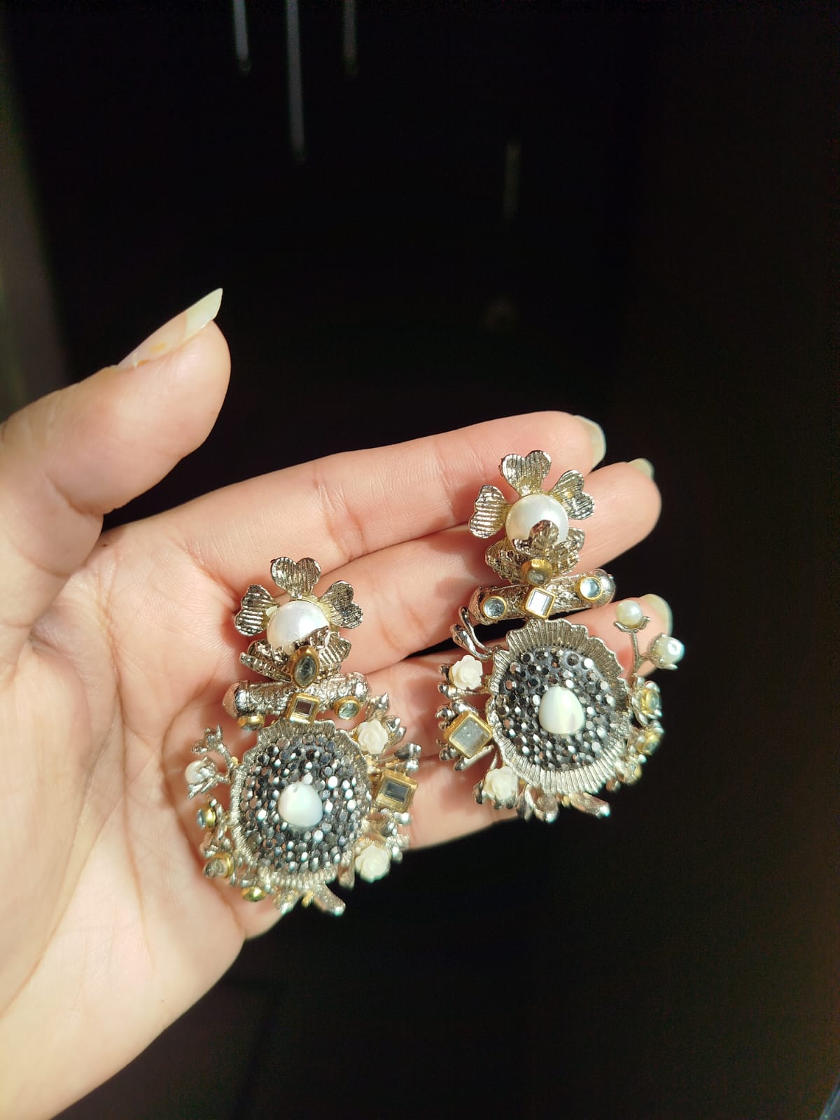 Silver Turkish earings - Image 2